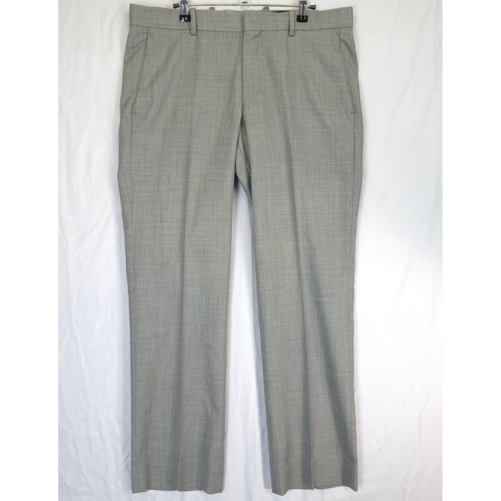 Theory‎ Wool Blend Dress Pants Mens 34 Gray Tailored Office Business Trousers